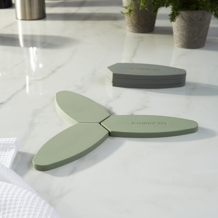 Image 7 of Shopberghoff Leo Balance Silicone Foldable and Magnetic Trivet 9.5", Moonmist