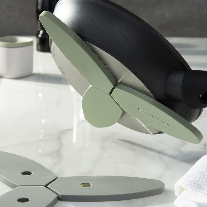 Image 2 of Shopberghoff Leo Balance Silicone Foldable and Magnetic Trivet 9.5", Sage