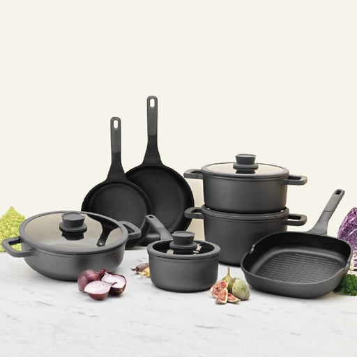 Image 1 of Shopberghoff Stone 11Pc Non-stick Cookware Set With Glass Lids
