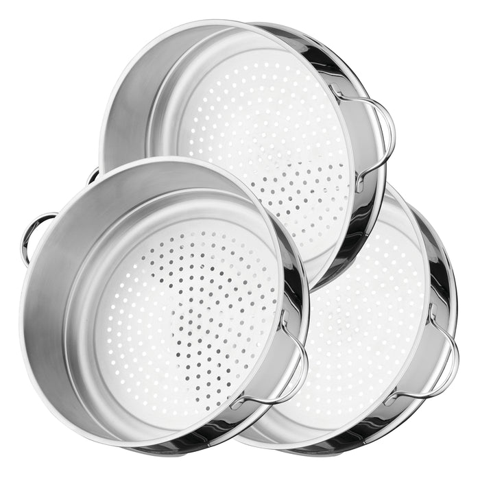 Image 2 of Comfort 11" 18/10 Stainless Steel Steamer Set 5Pc