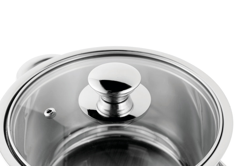 Image 4 of Essentials Gourmet 6Pc 18/10 Stainless Steel Cookware Set, Stainless Steel Handles