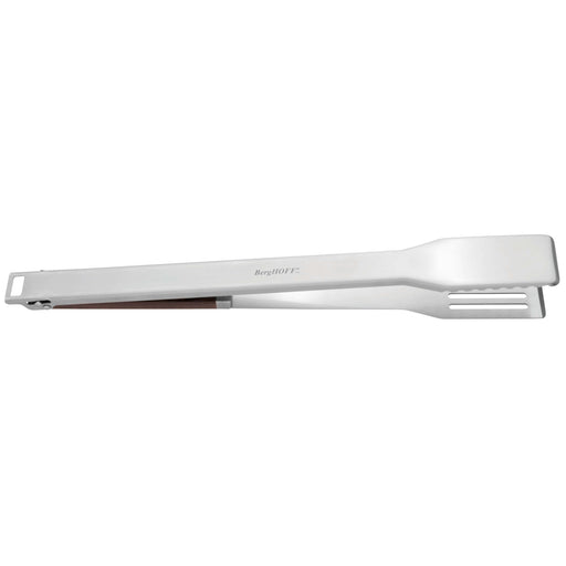 Image 2 of Essentials BBQ Set with Wood Handles Tongs, Spatula and Brush (3-Pieces)