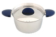 Image 1 of Stacca 6.25" Stainless Steel Covered Casserole, Blue