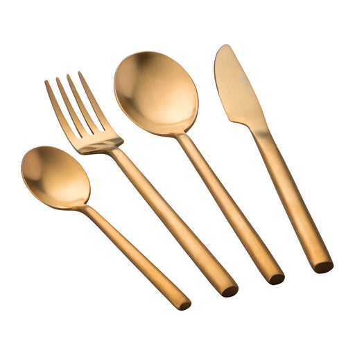Image 2 of Gem 4pc Flatware Set, Gold Plated