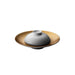 Image 1 of GEM 2Pc Deep Presentation Plate And Bowl - White & Gold