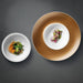 Image 2 of GEM 2Pc Deep Presentation Plate And Bowl - White & Gold