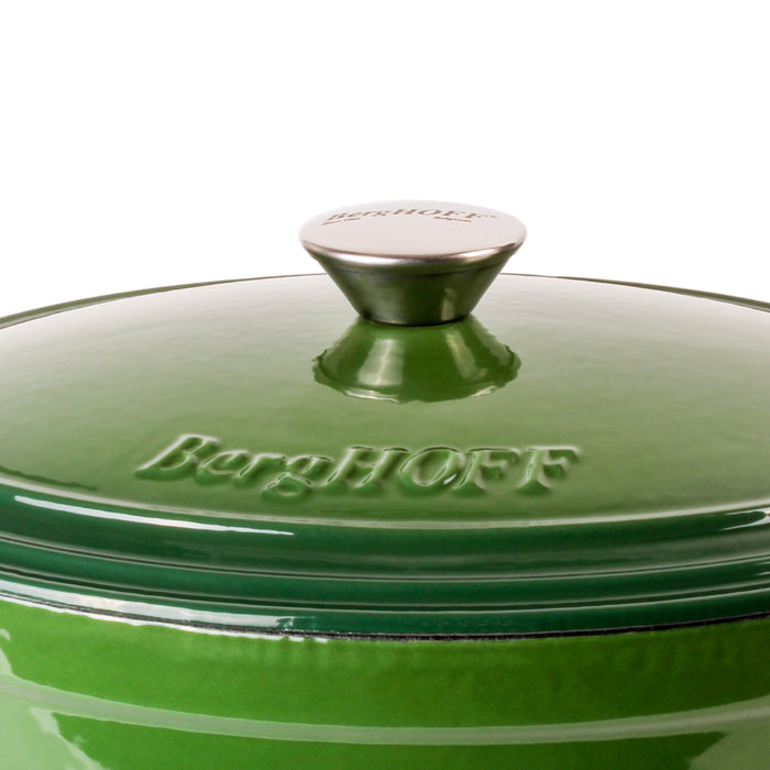 Image 3 of Shopberghoff Neo 8qt Cast Iron Oval Covered Dutch Oven, Green