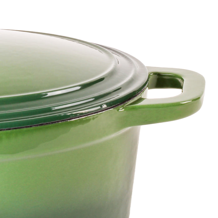 Image 5 of Shopberghoff Neo 8qt Cast Iron Oval Covered Dutch Oven, Green