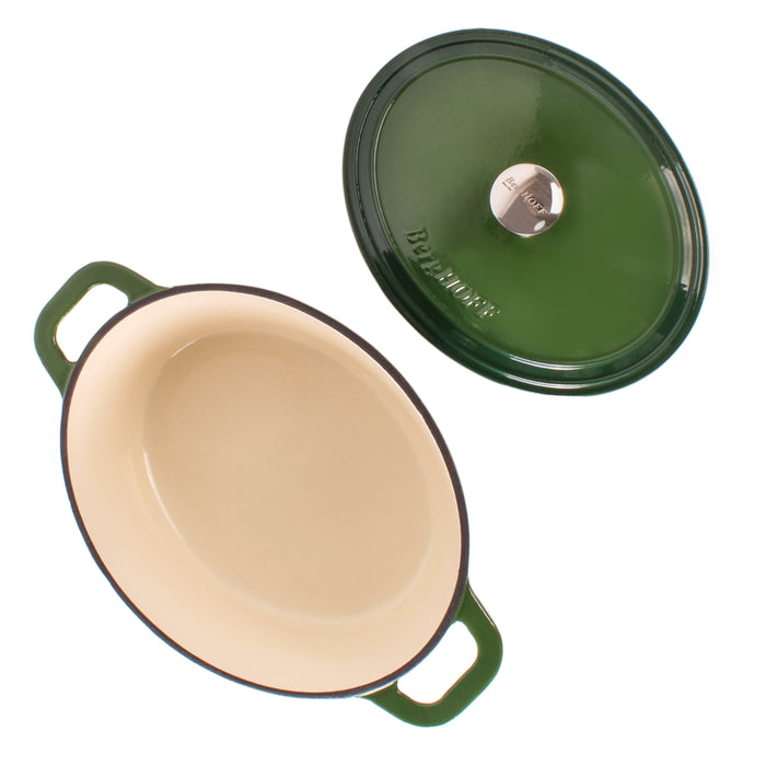 Image 6 of Shopberghoff Neo 8qt Cast Iron Oval Covered Dutch Oven, Green