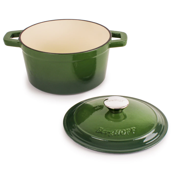 Image 2 of Shopberghoff Neo 7qt Cast Iron Round Covered Dutch Oven, Green