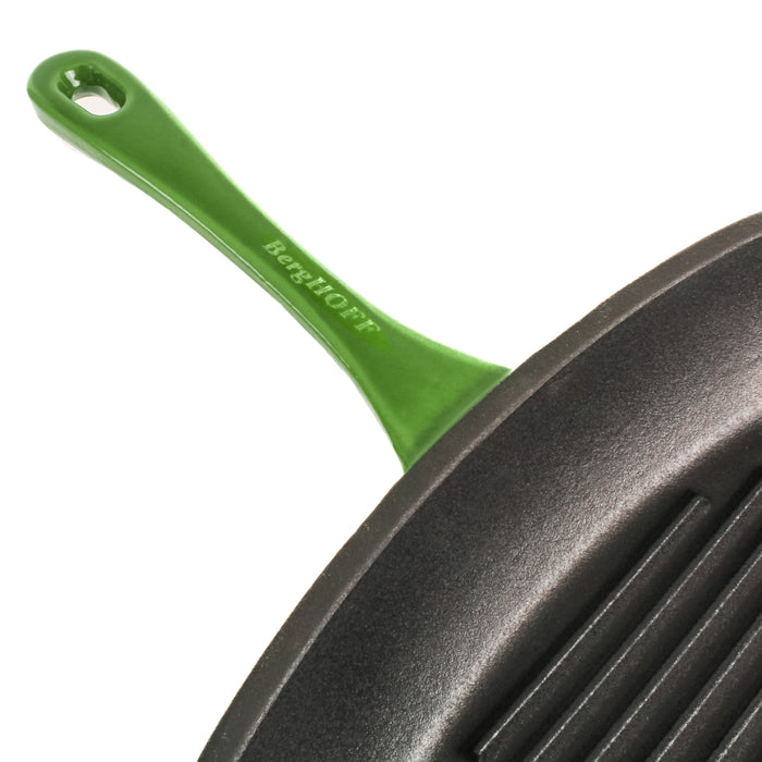 Image 2 of Shopberghoff Neo 11" Cast Iron Square Grill Pan, Green