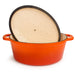 Image 2 of Shopberghoff Neo 8qt Cast Iron Oval Covered Dutch Oven, Orange