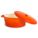 Image 4 of Shopberghoff Neo 8qt Cast Iron Oval Covered Dutch Oven, Orange