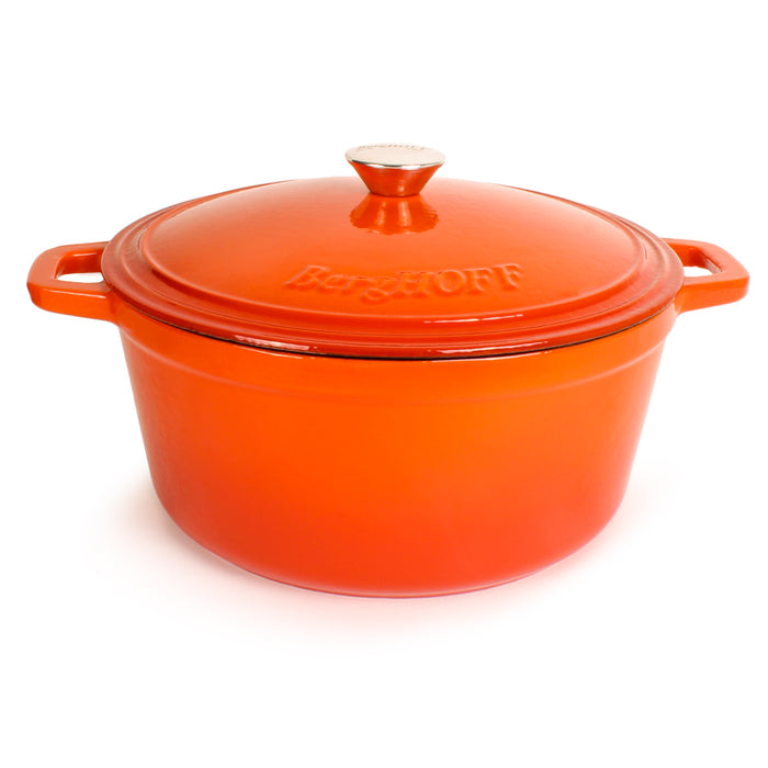 Image 1 of Shopberghoff Neo 7qt Cast Iron Round Covered Dutch Oven, Orange