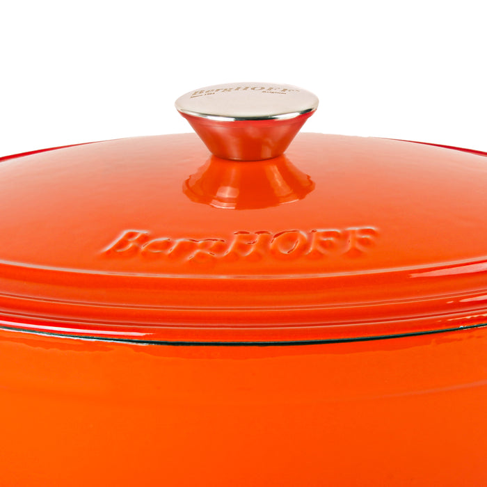 Image 5 of Shopberghoff Neo 7qt Cast Iron Round Covered Dutch Oven, Orange