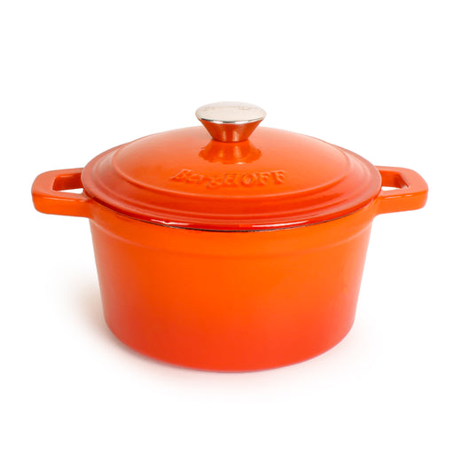 Image 1 of Neo 3Qt Cast Iron Round Covered Dutch Oven, Orange