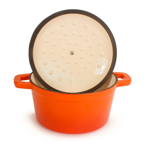 Image 2 of Shopberghoff Neo 3qt Cast Iron Round Covered Dutch Oven, Orange