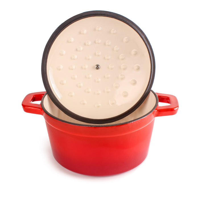 Image 3 of Neo Cast Iron 3Pc Cookware Set, Red