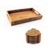 Image 1 of Bamboo 8Pc Bar Set, 7Pc Coaster Set & 12" Tray