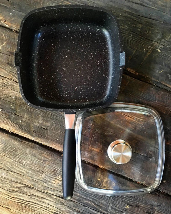 Image 4 of Cast Aluminum Nonstick 10" Square Covered Saute Pan