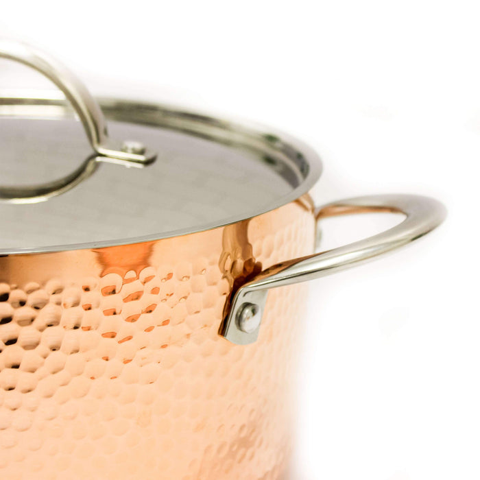 Image 7 of Vintage Collection 13Pc Copper Cookware Set, Hammered