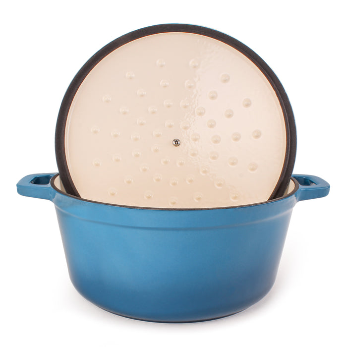 Image 5 of Neo 10Pc Cast Iron Cookware Set, Blue