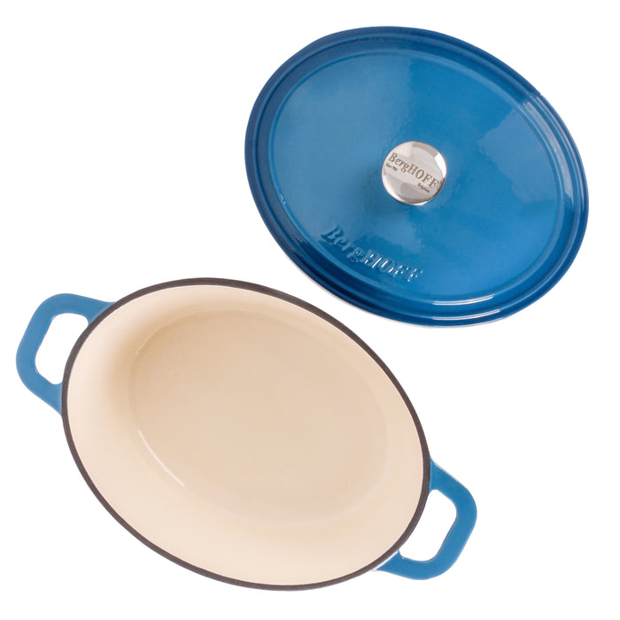 Image 6 of Neo 10Pc Cast Iron Cookware Set, Blue