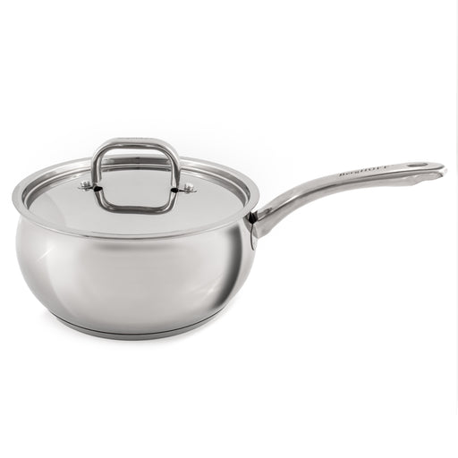 Shopberghoff Essentials Belly Shape 18/10 Stainless Steel Sauce Pan With Stainless Steel Lid 3.2Qt. Image1