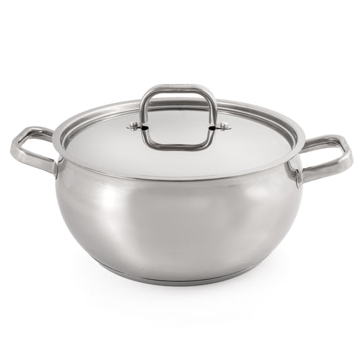 Shopberghoff Essentials Belly Shape 18/10 Stainless Steel 9.5" Stockpot with Stainless Steel Lid 5.5Qt. Image1