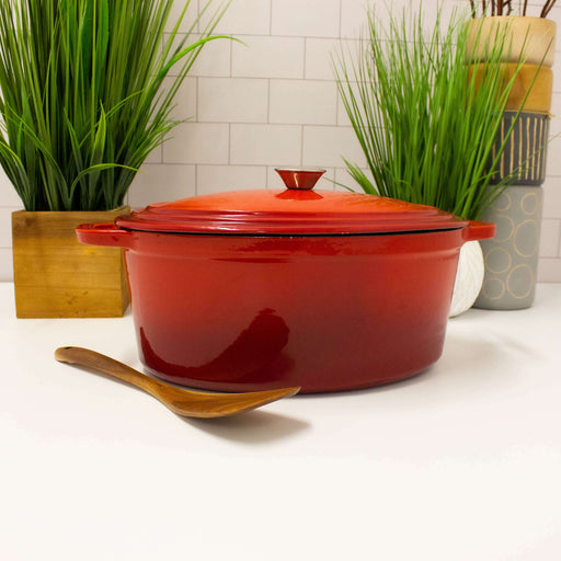 Image 2 of Neo 10Pc Cast Iron Cookware Set, Red
