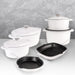Image 2 of Neo 10Pc Cast Iron Cookware Set, White