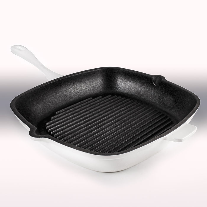 Image 5 of Neo 10Pc Cast Iron Cookware Set, White