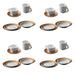 Image 1 of GEM Dinnerware 24Pc Place Setting, White & Gold