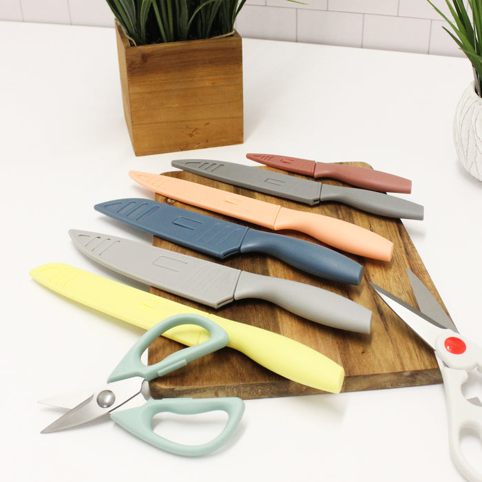 Image 15 of 15Pc Multicolor Knife Set
