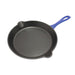 Image 2 of 2Pc Enamel Cast Iron 10" Fry Pan & 10" Grill Pan Set, Blue