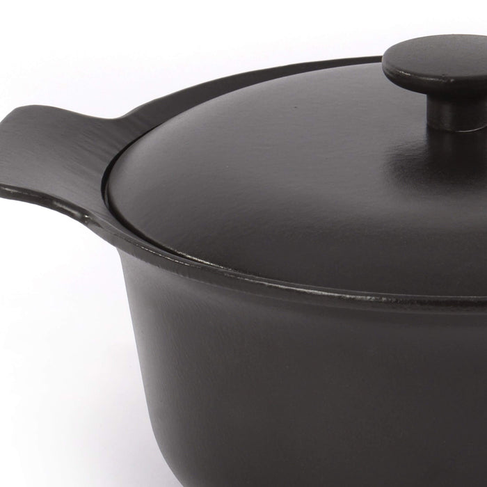 Image 6 of Ron 4pc Cast Iron Cookware Set, Black