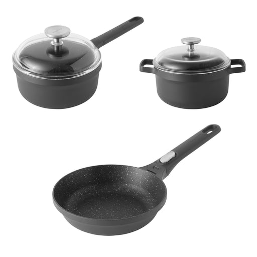 Image 1 of GEM 5Pc Cast Aluminum Nonstick Starter Cookware Set