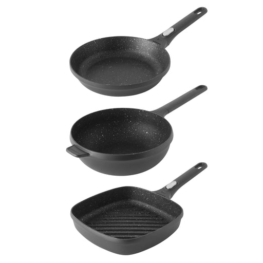 Image 1 of GEM 3Pc Cast Aluminum Nonstick Family Set