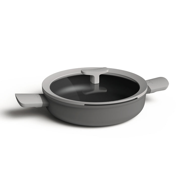 Image 6 of Leo 4Pc Nonstick Cookware Fry & Saute Set, Gray