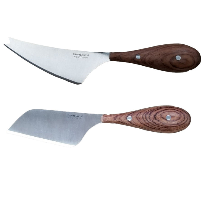 Image 5 of Bamboo 3Pc Round Board and Aaron Probyn Cheese Knives Set