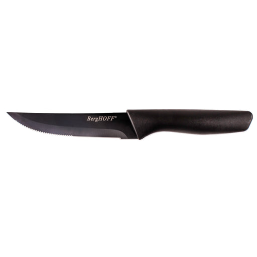 Image 2 of 8pc Serrated Steak Knife Set with NS SS Blade, 8.5",  Black