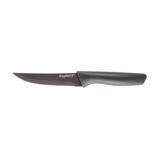 Image 2 of 8pc Serrated Steak Knife Set with NS SS Blade , 8.5", Dark Grey