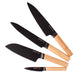 Shopberghoff Ron 4Pc Knife Set with Ash Wood Natural Handle Image2