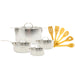 Image 2 of Tri-Ply 18/10 SS 13pc Cookware Set, Hammered 