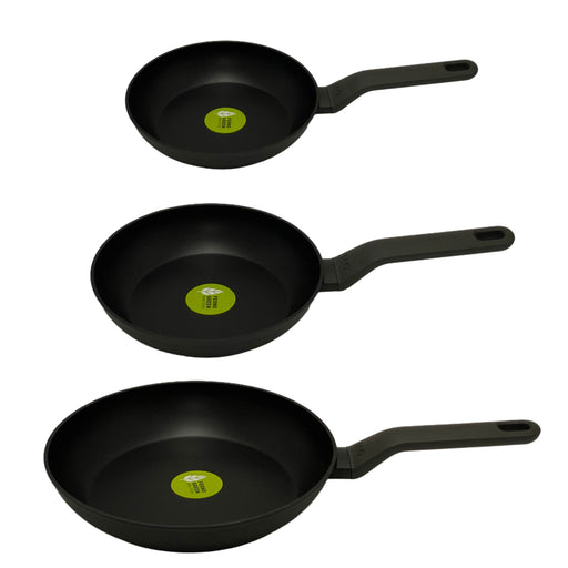 Image 1 of Leo 3Pc Non-Stick Fry Pan Set, Dark Grey