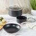 Image 2 of Shopberghoff Essentials 5Pc Non-stick Hard Anodized Cookware Starter Set With Glass lid, Black
