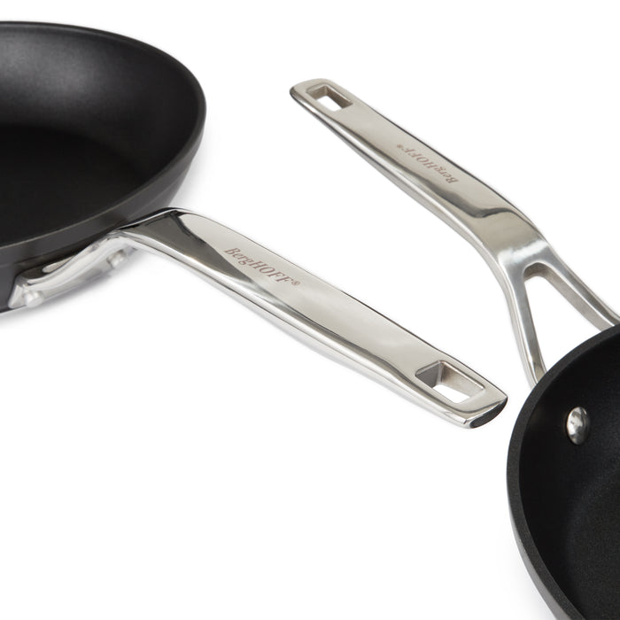Image 4 of Shopberghoff Essentials 5Pc Non-stick Hard Anodized Cookware Set For Two With Glass lid, Black