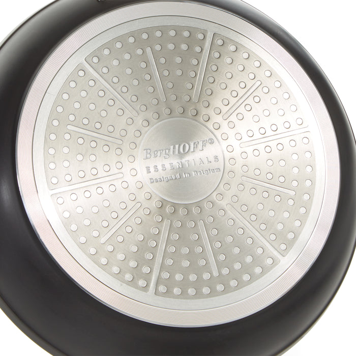 Image 6 of Shopberghoff Essentials 5Pc Non-stick Hard Anodized Cookware Set For Two With Glass lid, Black