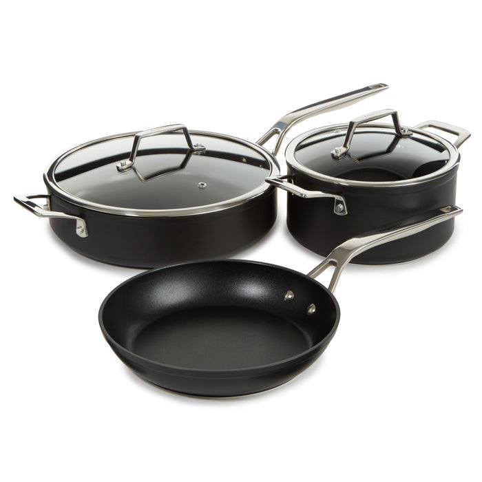 Image 1 of Shopberghoff Essentials 5Pc Non-stick Hard Anodized Cookware Starter Set, Black