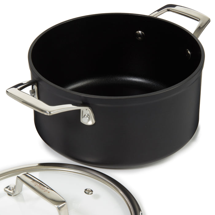 Image 6 of Shopberghoff Essentials 5Pc Non-stick Hard Anodized Cookware Starter Set, Black